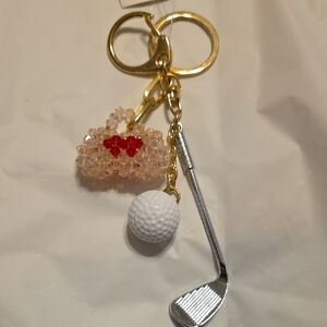 Golf Club Keychain/ Handbag Charm